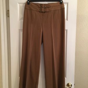 Tan Wide Leg Trousers