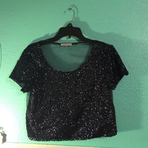 Sparkly crop top👚