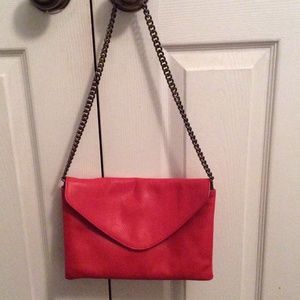 J. Crew Red Envelope Clutch