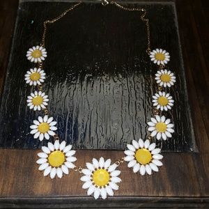 Sunflower statement necklace