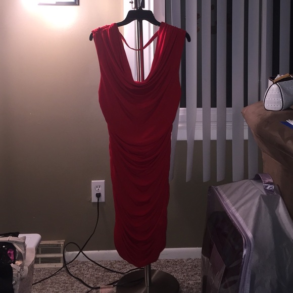 Express Red Cocktail Dress