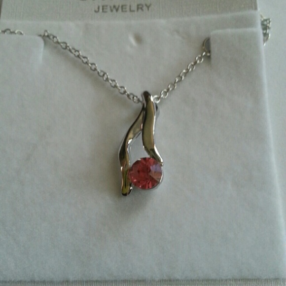 Tear.drop.necklace w pendant and earrings - Picture 1 of 4