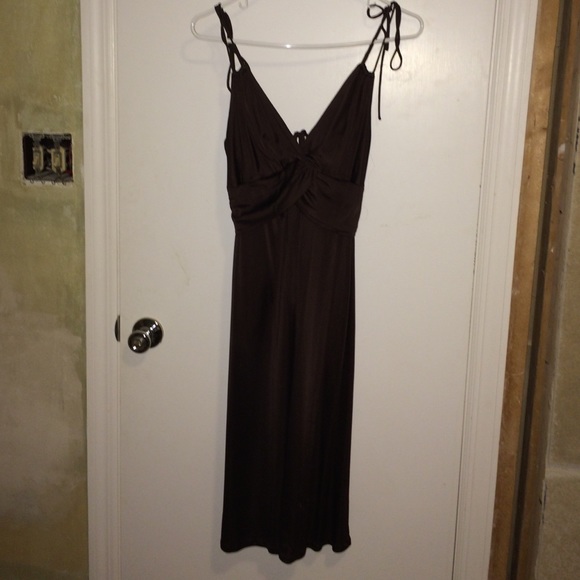 Silky Chocolate Brown knee length Arden B dress