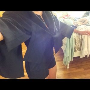 BCBGMAXARIA- Brianne Cape Romper