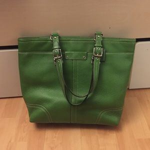 Coach Green Tote