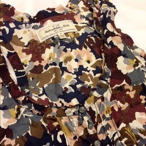 Abercrombie & Fitch floral silk top