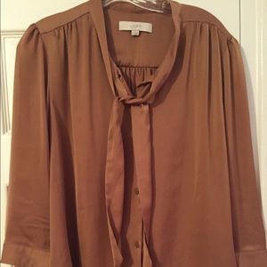 Tie neck blouse