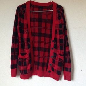 Plaid cardigan