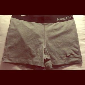 Nike pro spandex shorts