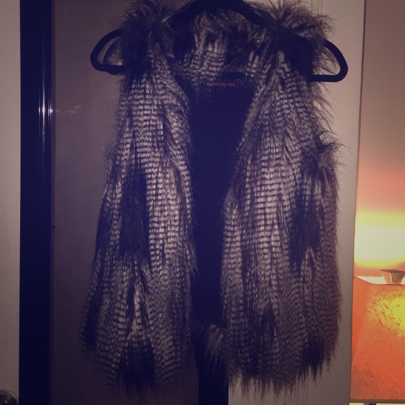 Faux fur vest
