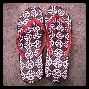 Tory Burch wedge flip flop.
