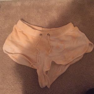 Orange/White Tie-Dye Short-Shorts from Forever 21