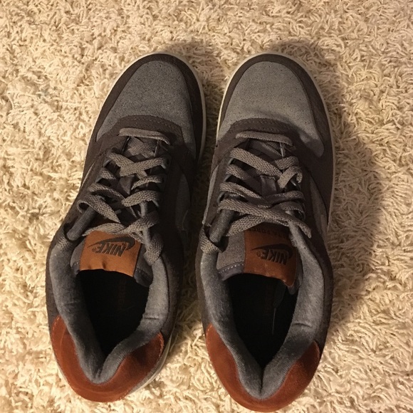 Nike grey and brown shoes