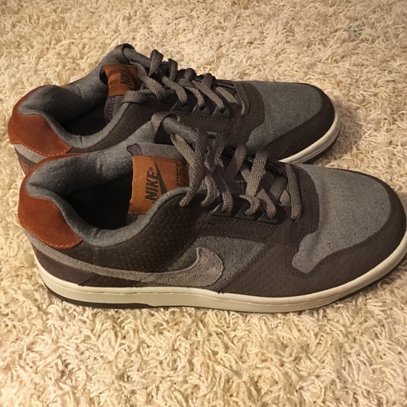 Nike | Shoes | Nike Grey And Brown Shoes | Poshmark