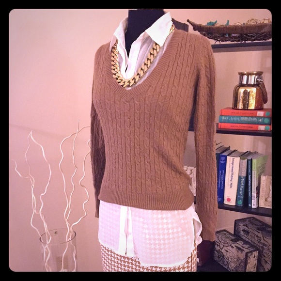 Corded Caramel Sweater