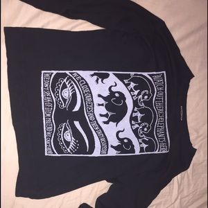 Brandy Melville oversized long sleeve elephant tee