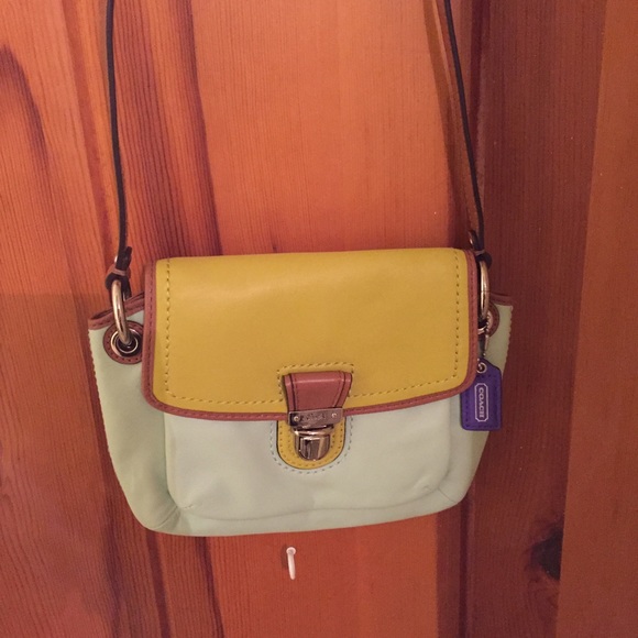 Coach Handbags - Coach Poppy Colorblock Leather Crossbody