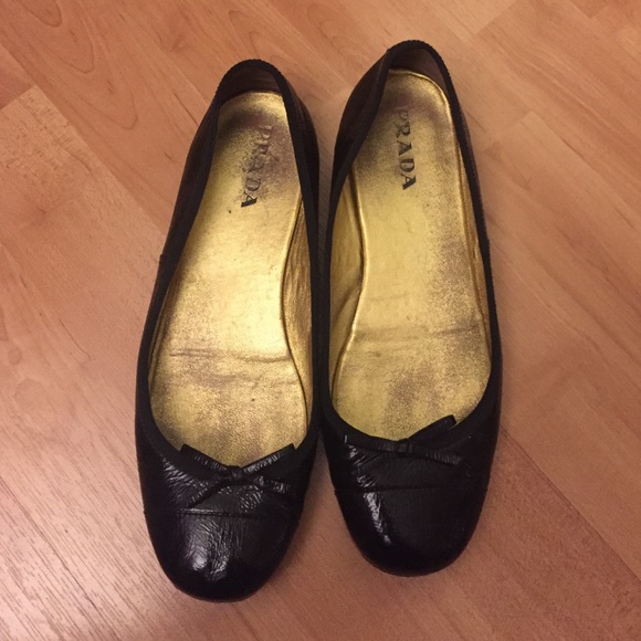 Prada Black Flats