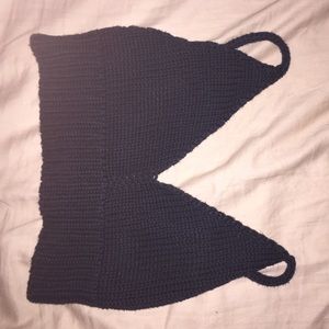 Black Brandy Melville knit bralette