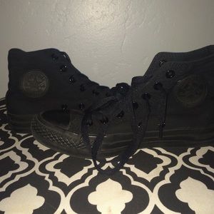 black high top converse