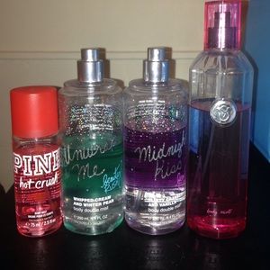 Body sprays from Victoria's Secret