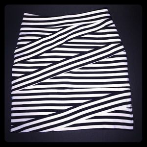 Express Stripe Skirt