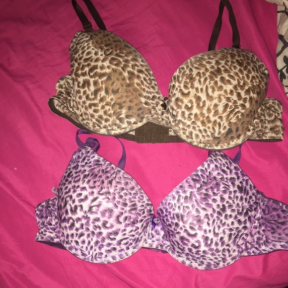 Leopard print bras
