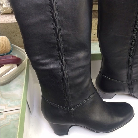 Beautiful black leather boots