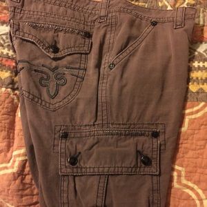 Rock revival cargo shorts