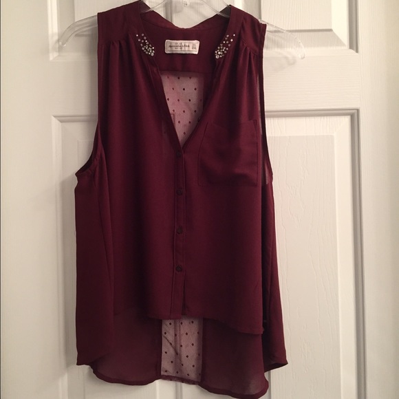 collared tank- abercrombie n fitch