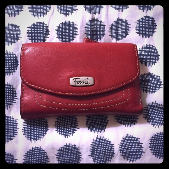 Fossil Handbags - Fossil Red Wallet