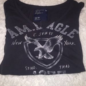 AMERICAN EAGEL NAVY BLUE LONG SLEEVE SHIRT