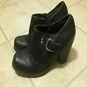 Black ankle boots