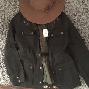 J crew hunter green field jacket