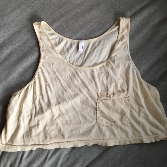 Yellow AA crop tank