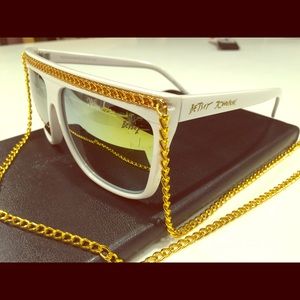 Betsey Johnson Sunglasses with Gold Chain