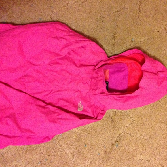 Girls pink nothface windbreaker Large14/16 - Picture 1 of 3