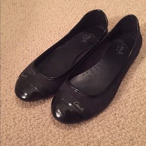 Black Coach Flats Size 6.5