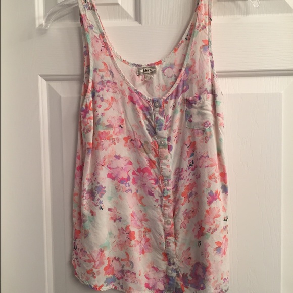 floral tank- pacsun