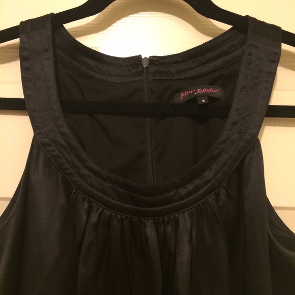 Betsey Johnson Black Silk Mini Dress - Picture 2 of 4
