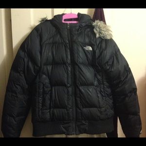 BLACK DOWN WINTER JACKET - THE NORTH FACE