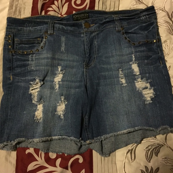 distressed shorts