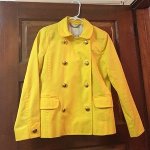 Sunshine yellow double breasted jacket