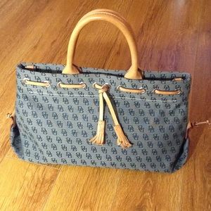 Dooney & Burke signature canvas satchel