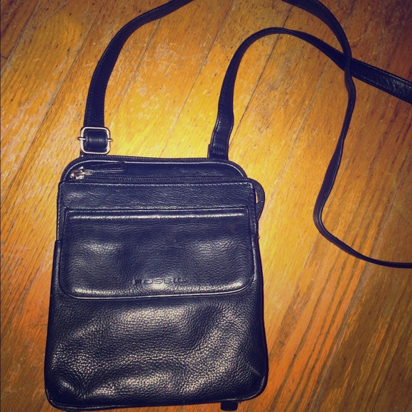 Black Fossil Crossbody Bag