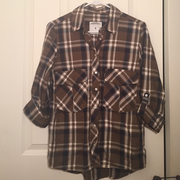 Zara | Plaid Button Up Shirt