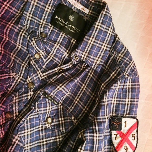 Scotch and Soda, Maison Scotch plaid shirt