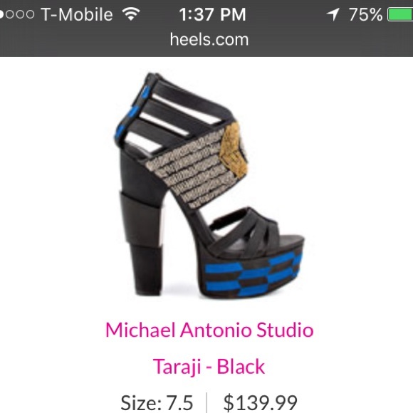 Michael Antonio taraji heels - black