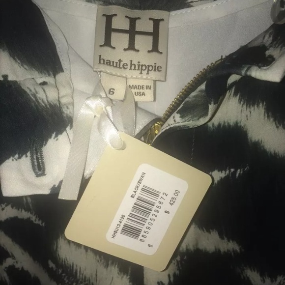 Haute Hippe Black Swan Pants -sz 6 - NWT - $425