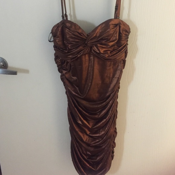 Bebe Copper Dress